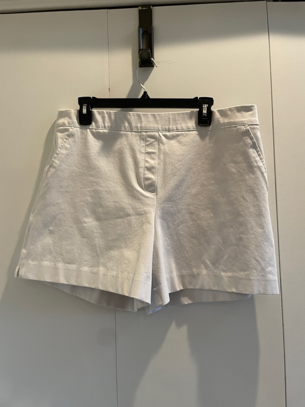 SPANX White Pull-On Bermuda Shorts